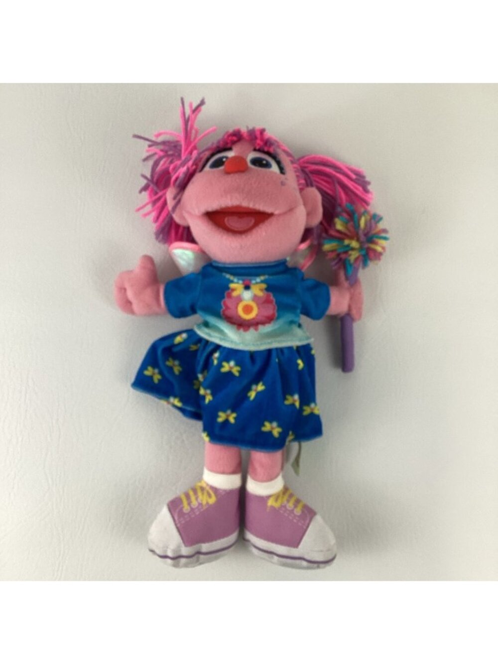 GUND Sesame Street Abby Cadabby Blue Dress Fairy 13" Plush Doll Flower 2019